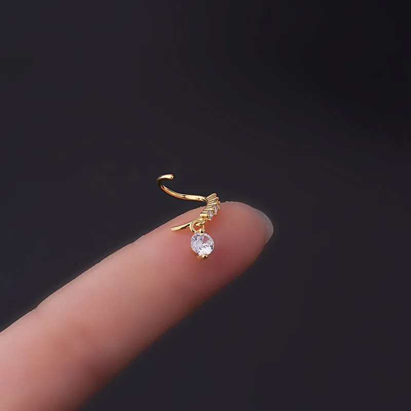 316L Surgical Steel Nose Ring For Nose Piercing - Image 2