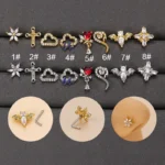 316L Surgical Steel Snake Nose Ring For Nose Piercing