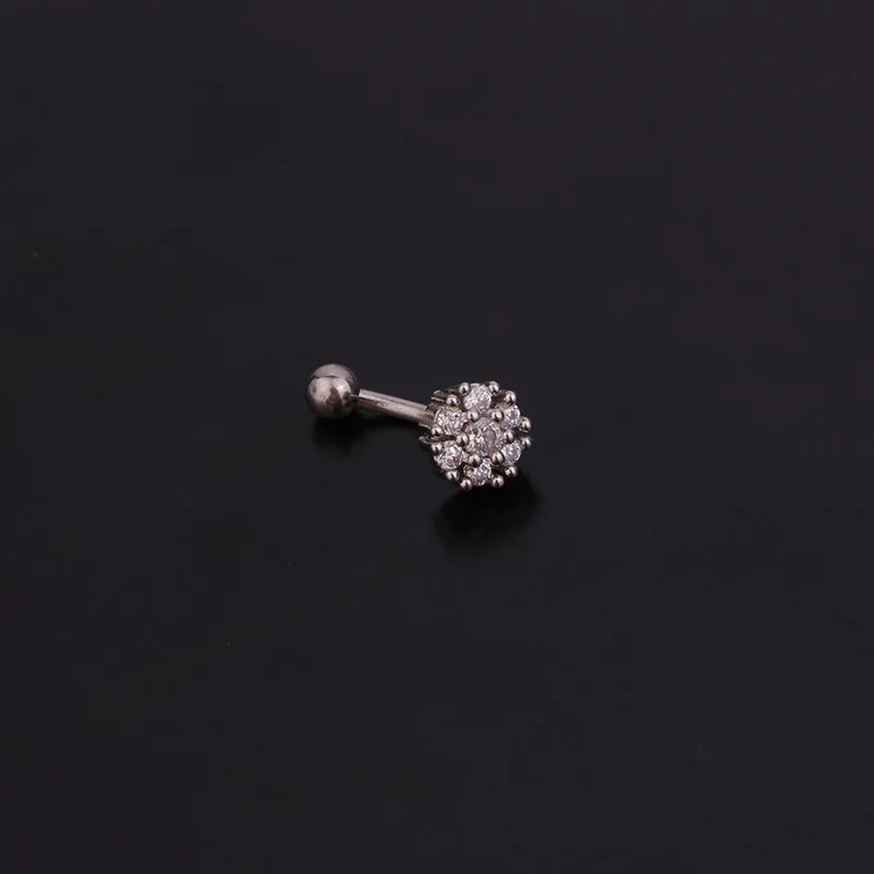 316L Surgical Steel CZ Piercing Earring For Ear Piercing - Image 2