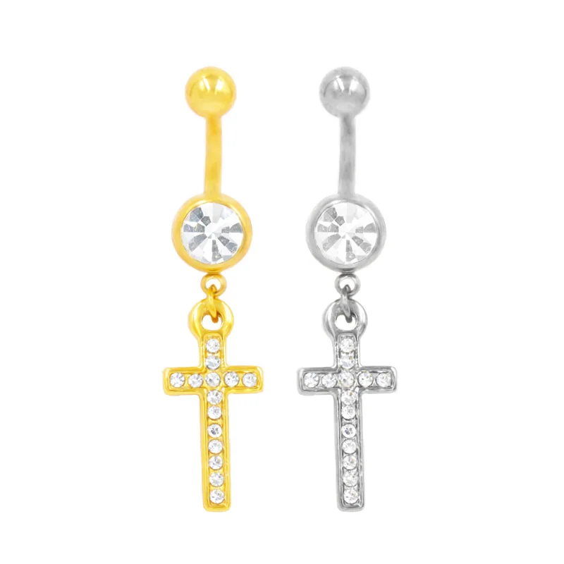 316L Surgical Steel Belly Button Ring For Navel Piercing - Image 2