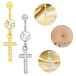 316L Surgical Steel Belly Button Ring For Navel Piercing