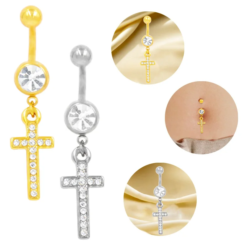 316L Surgical Steel Belly Button Ring For Navel Piercing