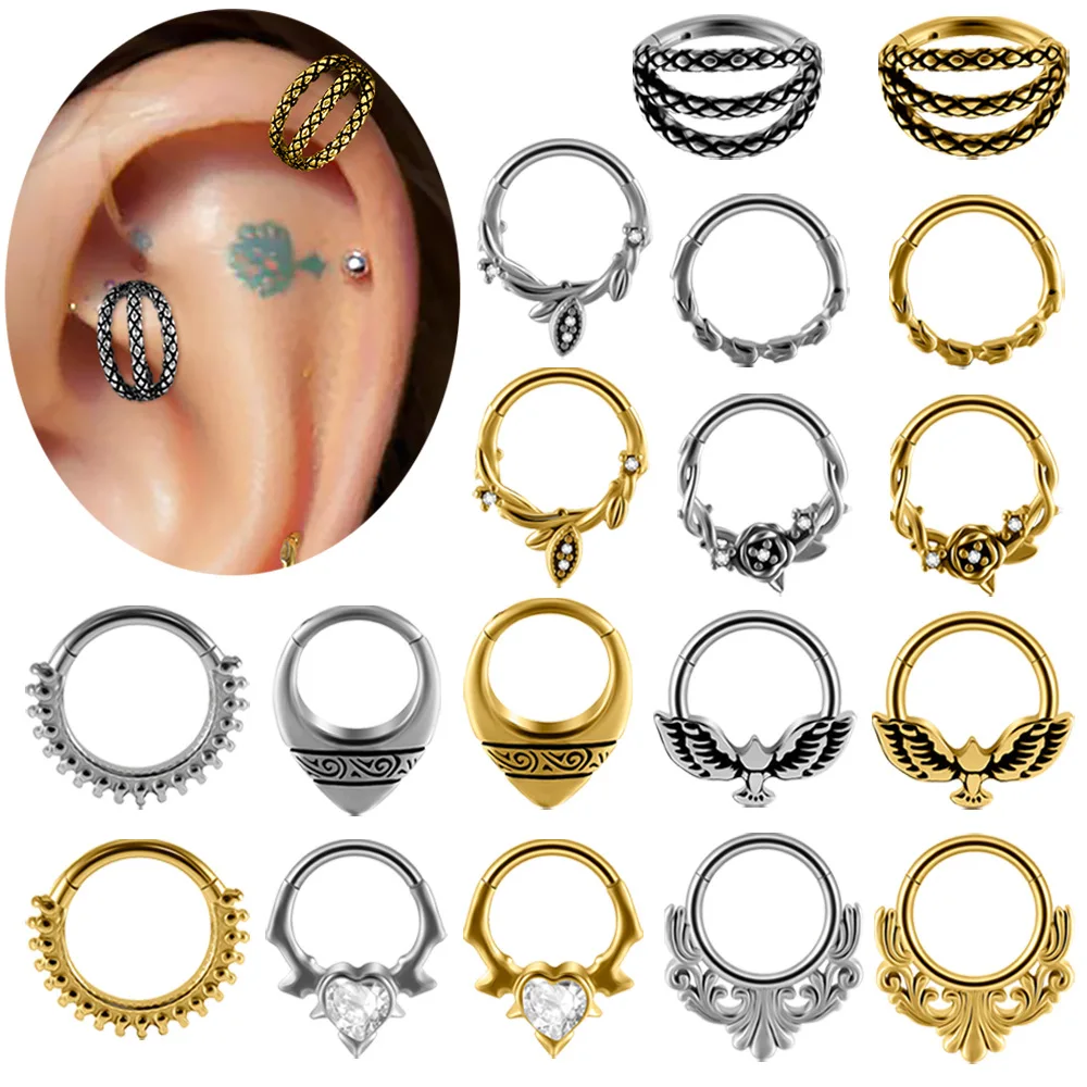 316L Surgical Steel Snake Piercing Earring For Ear Piercing