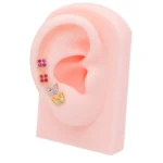 316L Surgical Steel Butterfly Flower Cartilage Stud For Cartilage Or Helix Piercing