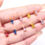 316L Surgical Steel Heart Marquise Nose Stud For Nose Piercing