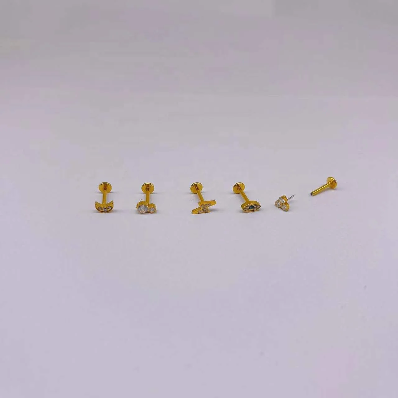 316L Surgical Steel CZ Piercing Earring For Ear Piercing - Image 2