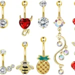 316L Surgical Steel Belly Button Ring For Navel Piercing