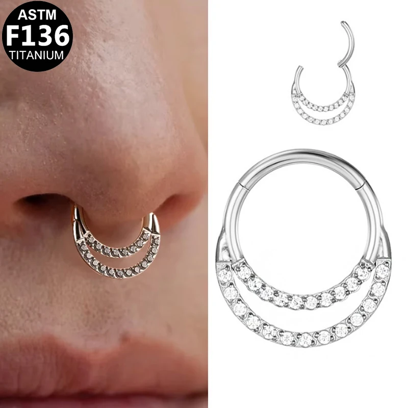 ASTM F136 Titanium Nose Ring For Nose Piercing - Image 2
