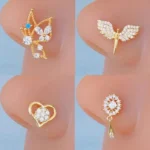 316L Surgical Steel Butterfly Nose Stud For Nose Piercing
