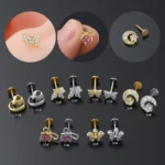 316L Surgical Steel Cartilage Stud For Cartilage Or Helix Piercing