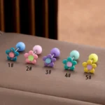 316L Surgical Steel Flower Cartilage Stud For Cartilage Or Helix Piercing