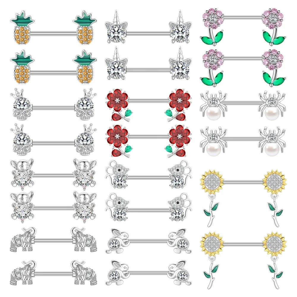 316L Surgical Steel Nipple Ring For Nipple Piercing