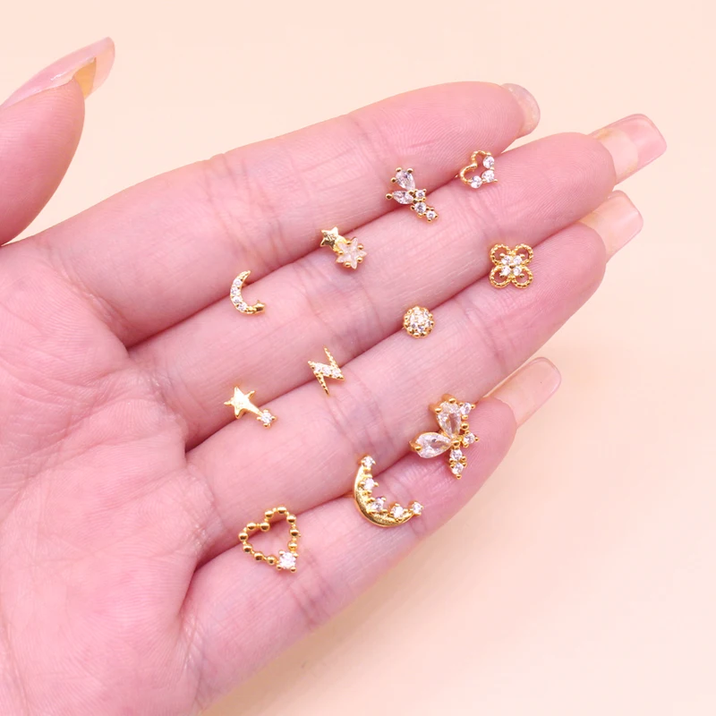 316L Surgical Steel Nose Stud For Nose Piercing - Image 2