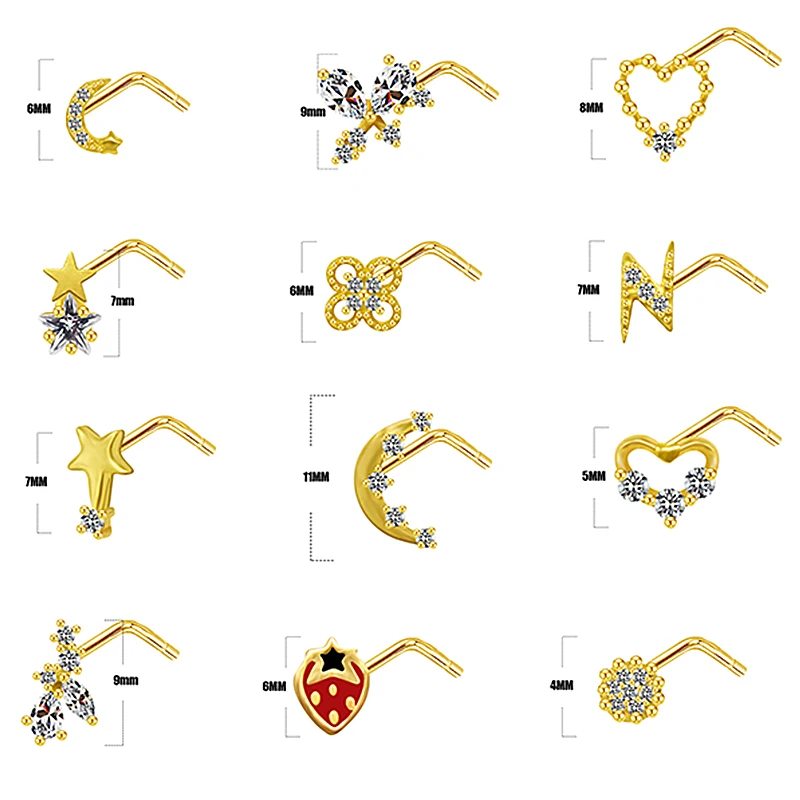 316L Surgical Steel Nose Stud For Nose Piercing