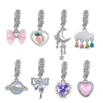 Fake Butterfly Heart Belly Button Ring For Navel Piercing