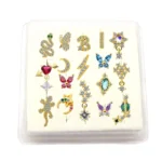 316L Surgical Steel Butterfly Nose Stud For Nose Piercing