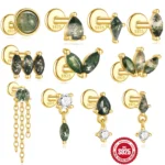 925 Silver Cartilage Stud For Cartilage Or Helix Piercing