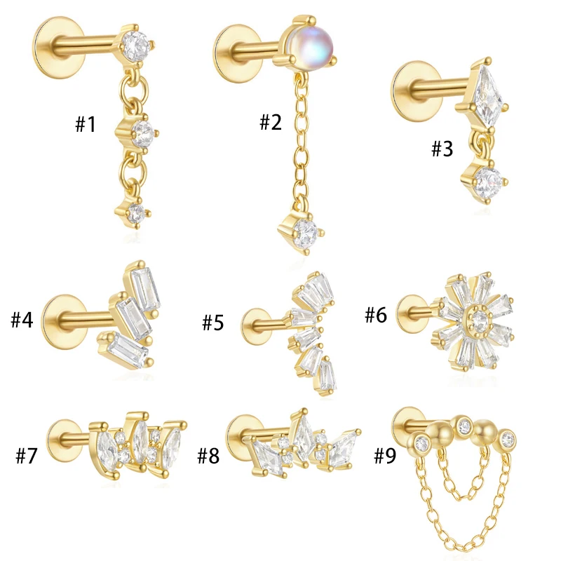 925 Silver Piercing Earring For Ear Piercing - Image 2