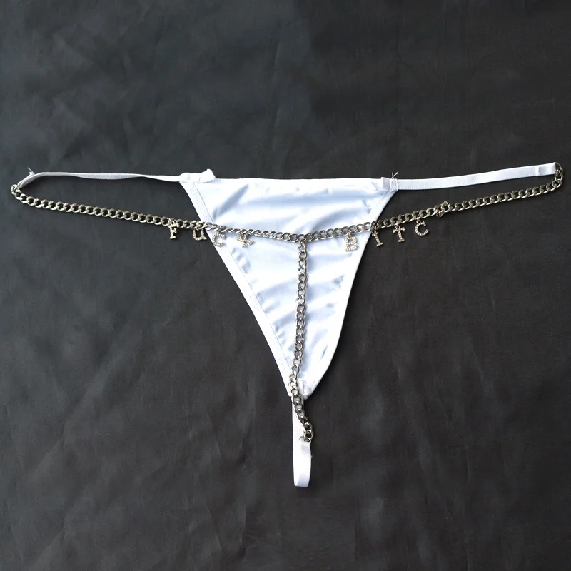316L Surgical Steel Crystal Chain Body Chain