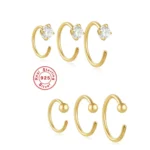 925 Silver CZ Nose Ring For Nose Piercing