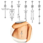 316L Surgical Steel Butterfly Belly Button Ring For Navel Piercing