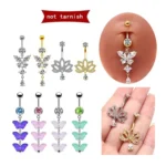 316L Surgical Steel Belly Button Ring For Navel Piercing