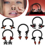 316L Surgical Steel Horseshoe Ring For Septum, Ear Or Lip Piercing