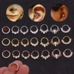 316L Surgical Steel Segment Clicker Ring For Septum Or Nose Piercing