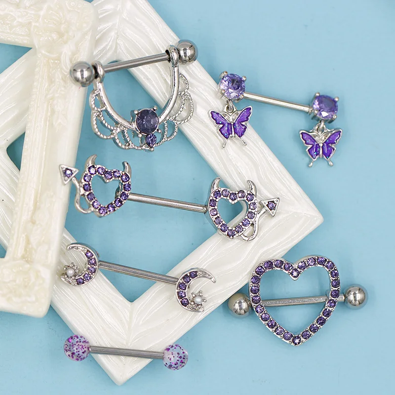 316L stainless steel nipple rings for wholesale body jewelry buyers