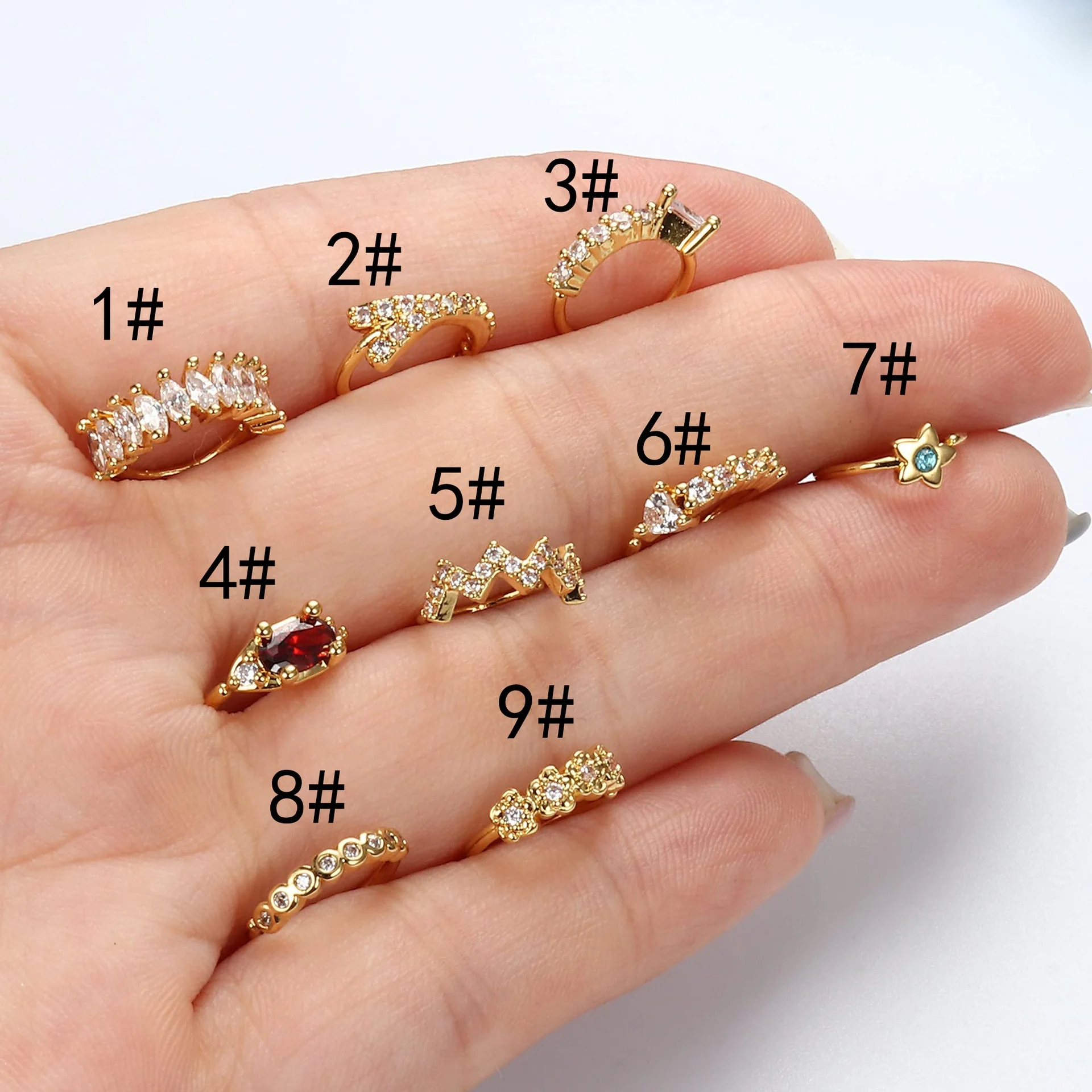 316L Surgical Steel Flower Nose Stud For Nose Piercing