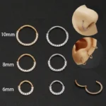 316L Surgical Steel Segment Clicker Ring For Septum Or Nose Piercing