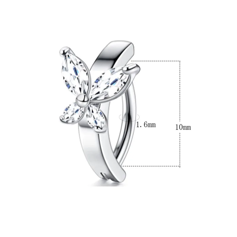 316L Surgical Steel Heart Belly Button Ring For Navel Piercing - Image 2