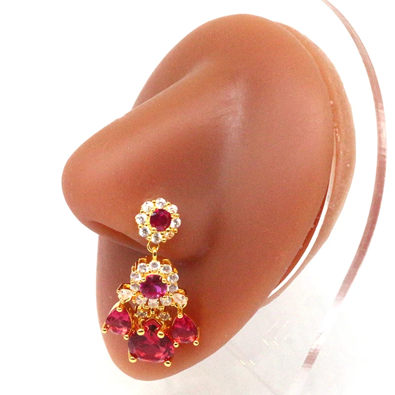 316L Surgical Steel Heart Nose Ring For Nose Piercing - Image 2