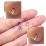 316L Surgical Steel Heart Nose Stud For Nose Piercing