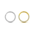 ASTM F136 Titanium Nose Ring For Nose Piercing