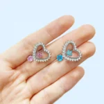 316L Surgical Steel Heart Belly Button Ring For Navel Piercing