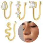 925 Silver Snake Nose Ring For Nose Piercing