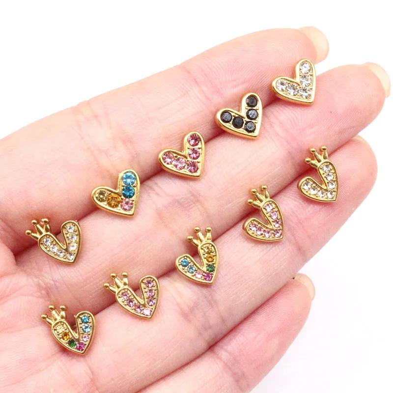 316L Surgical Steel Heart Nose Ring For Nose Piercing