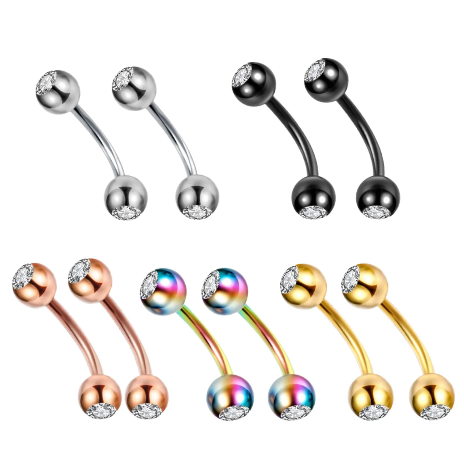 316L Surgical Steel 16G Cartilage Stud For Cartilage Or Helix Piercing