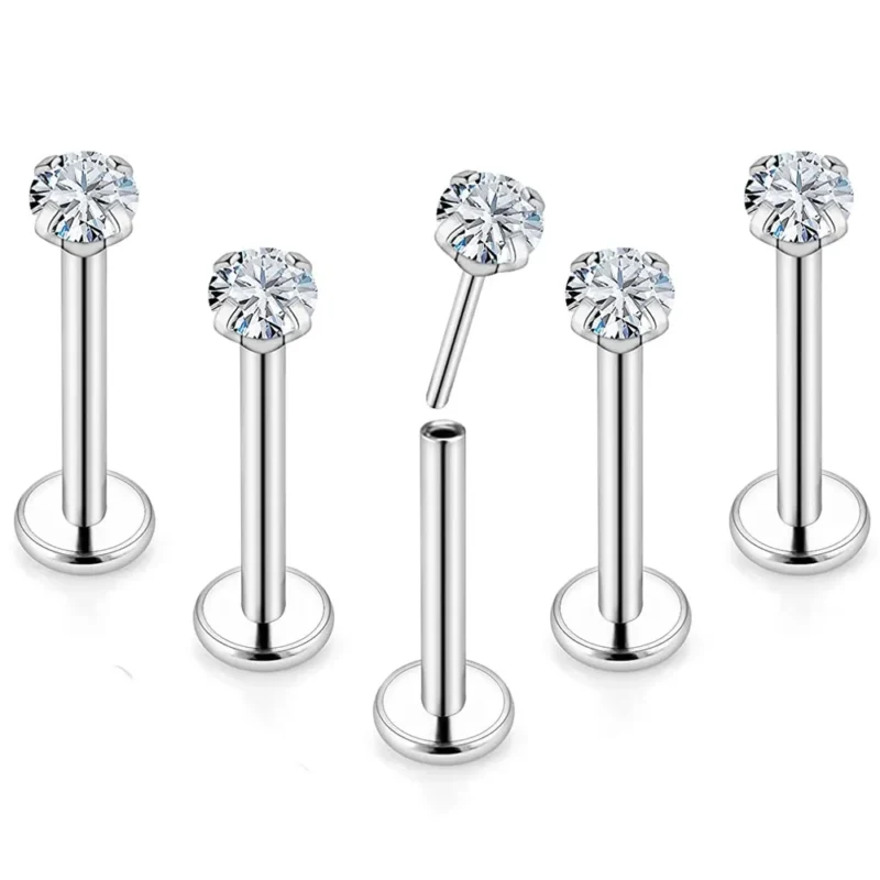 titanium threadless labret wholesale product assortment for studios
