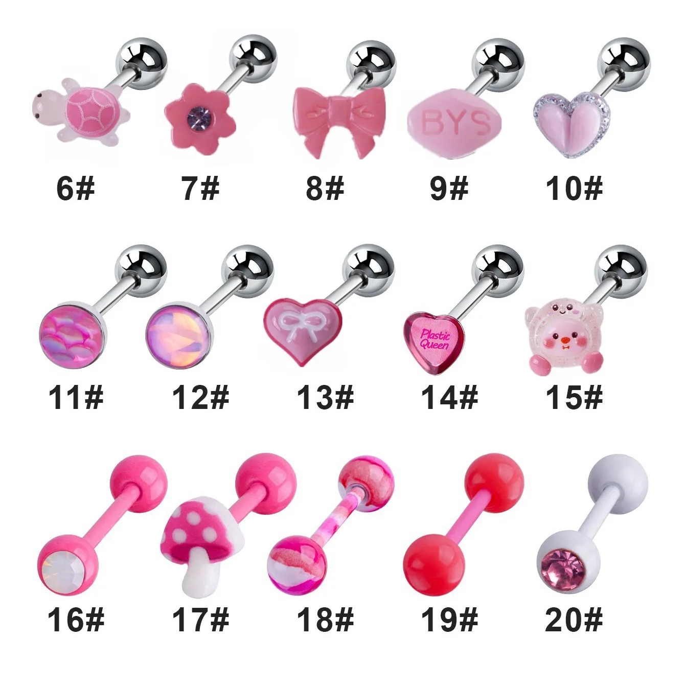 316L Surgical Steel Tongue Ring For Tongue Piercing - Image 2