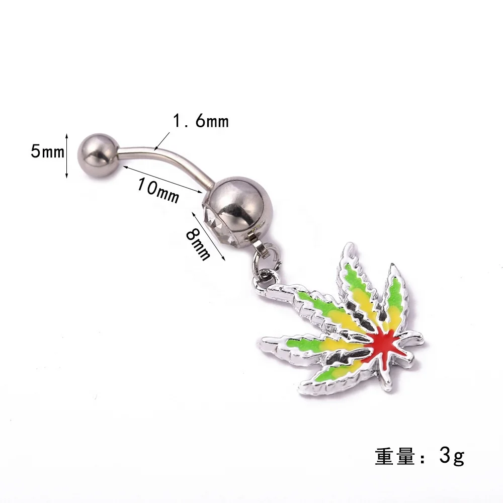 316L Surgical Steel Butterfly Belly Button Ring For Navel Piercing - Image 2