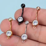 316L Surgical Steel Belly Button Ring For Navel Piercing