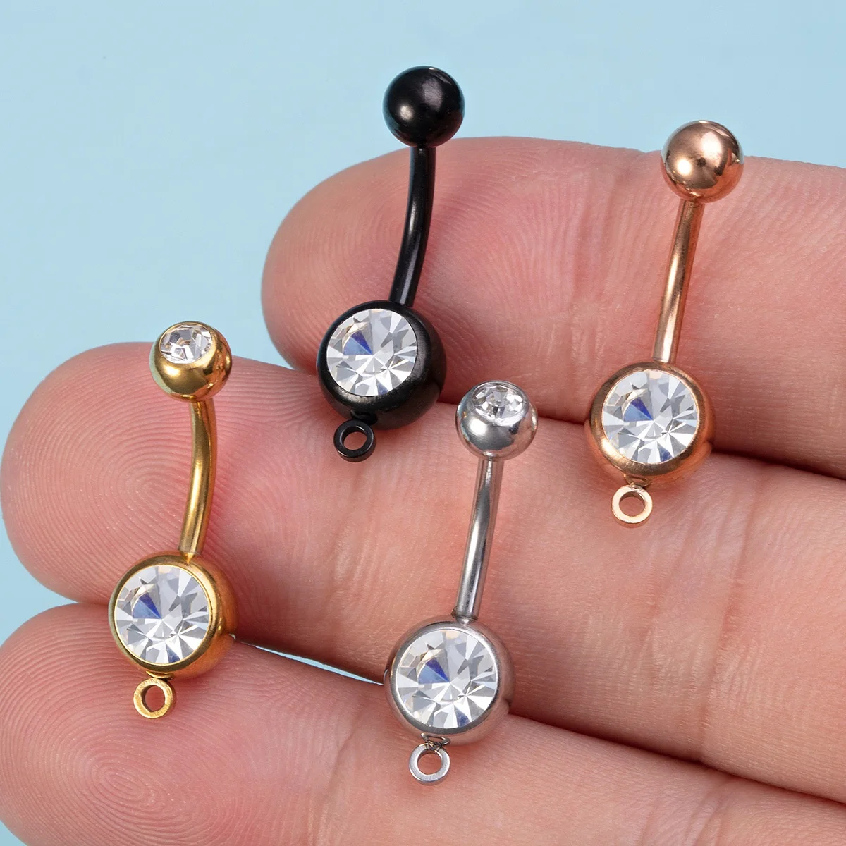 316L Surgical Steel Belly Button Ring For Navel Piercing