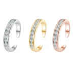 ASTM F136 Titanium CZ Toe Ring
