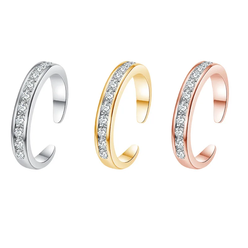 ASTM F136 Titanium CZ Toe Ring