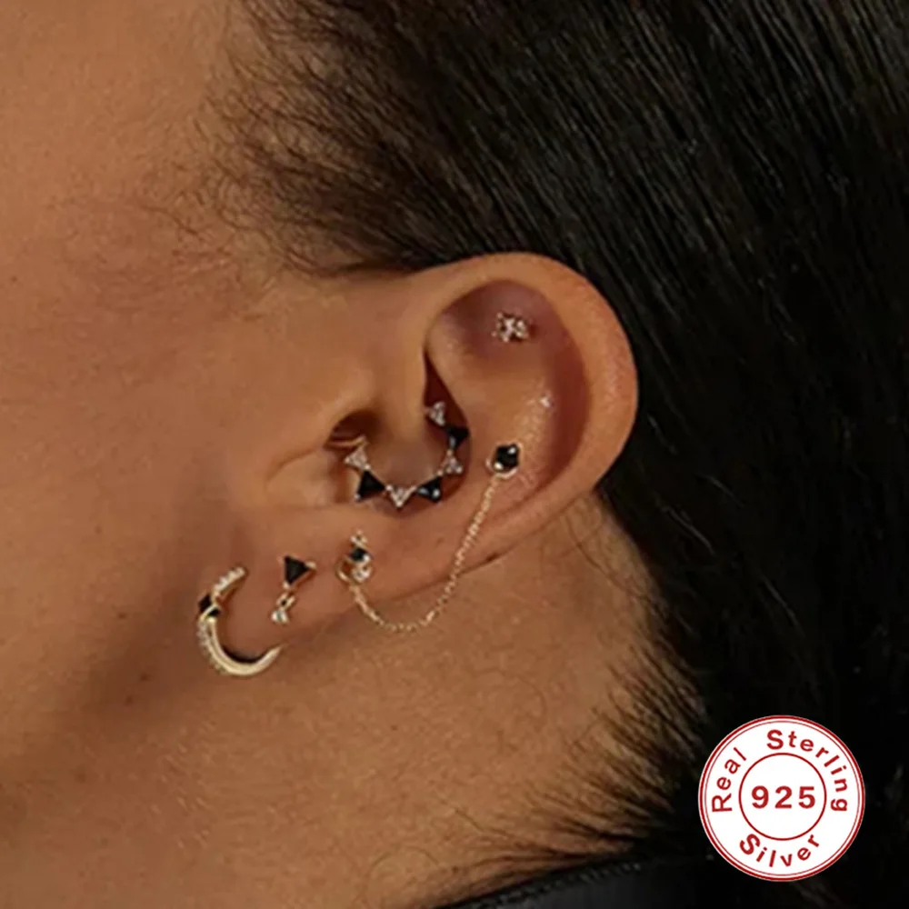 925 Silver Segment Clicker Ring For Septum Or Nose Piercing - Image 2