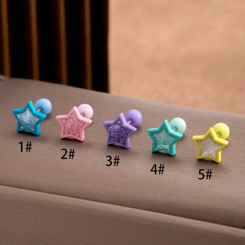 316L Surgical Steel Star Cartilage Stud For Cartilage Or Helix Piercing