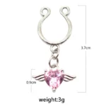 316L Surgical Steel Butterfly Nipple Ring For Nipple Piercing