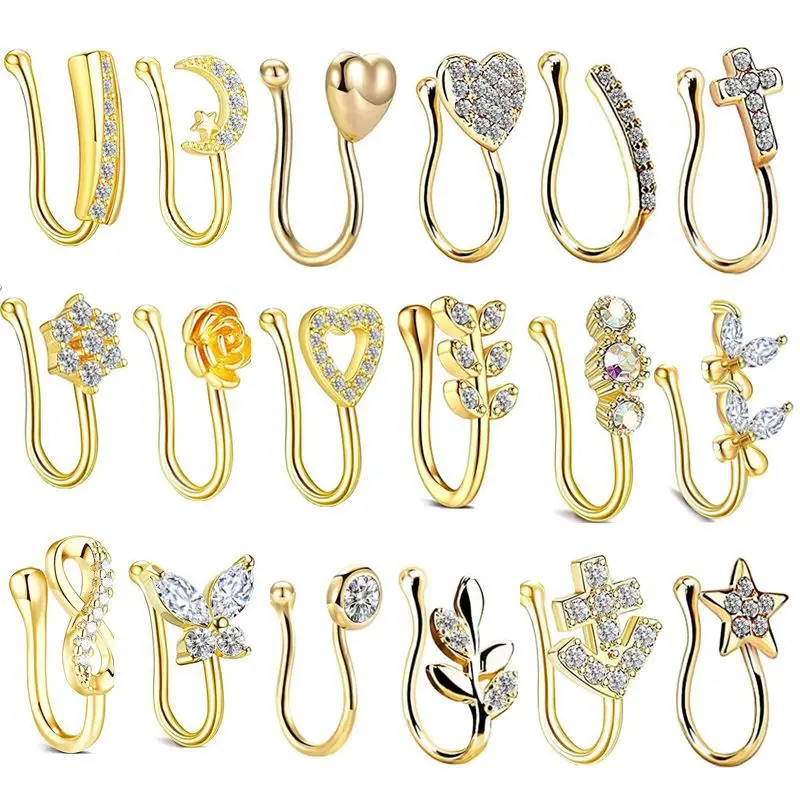 Fake Butterfly Nose Ring For Nose Piercing - Image 2